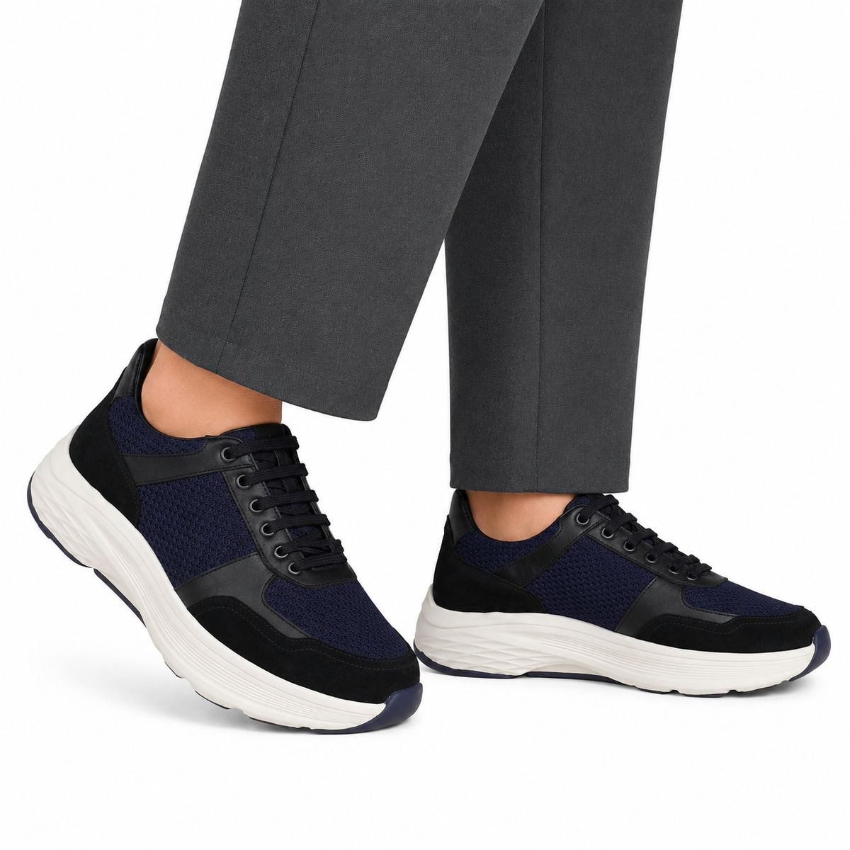 Novak - Men's Blue & Black Sneaker