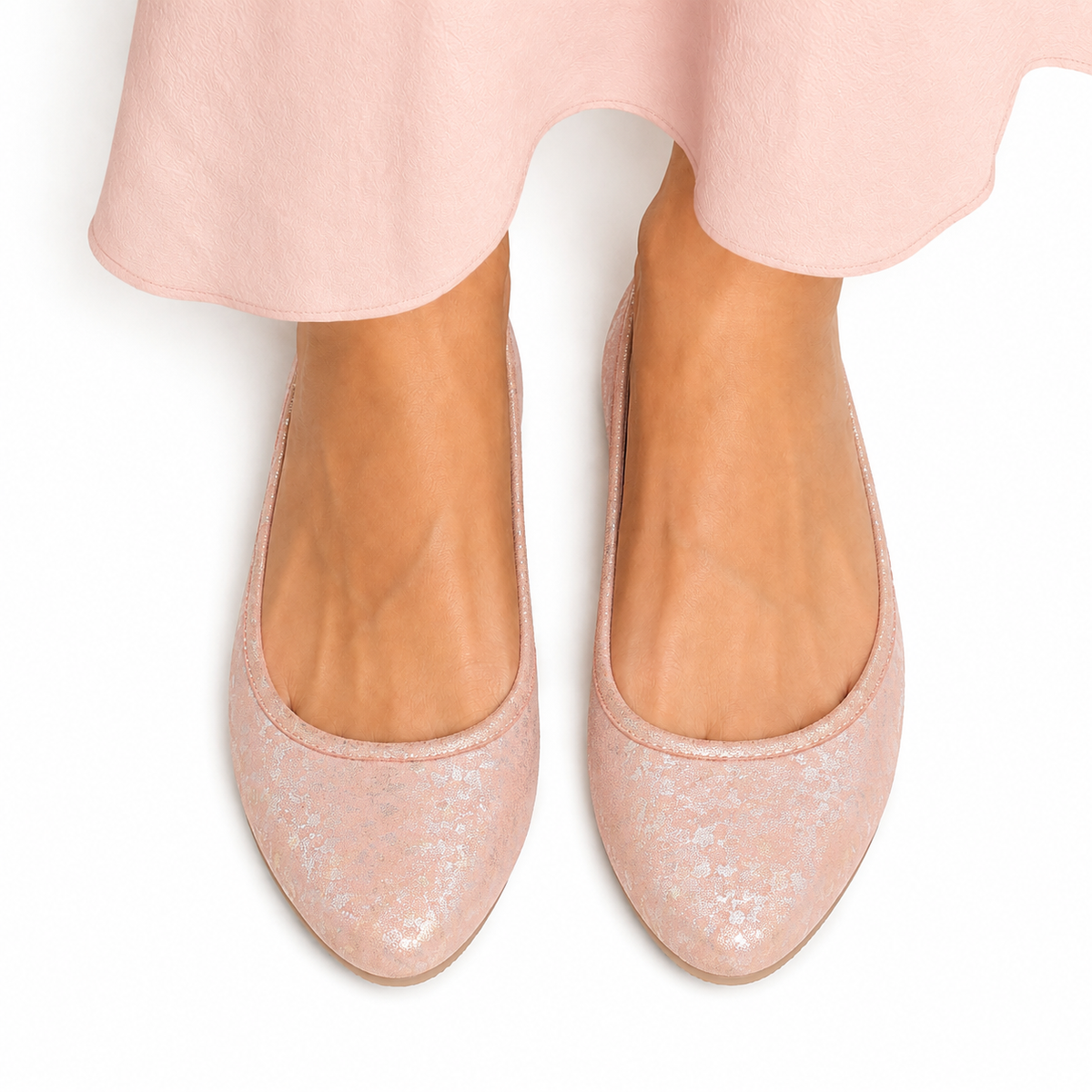 Dalston - Ladies Textured Pink Loafer