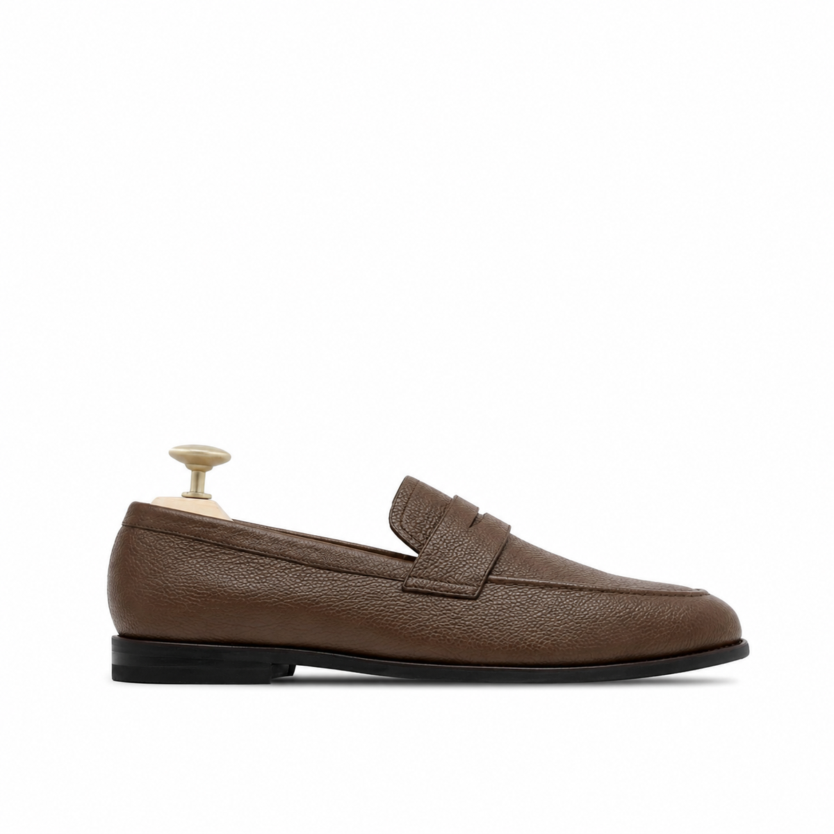 Bruin - مردانہ بھورے پبل گرین لیدر لوفر