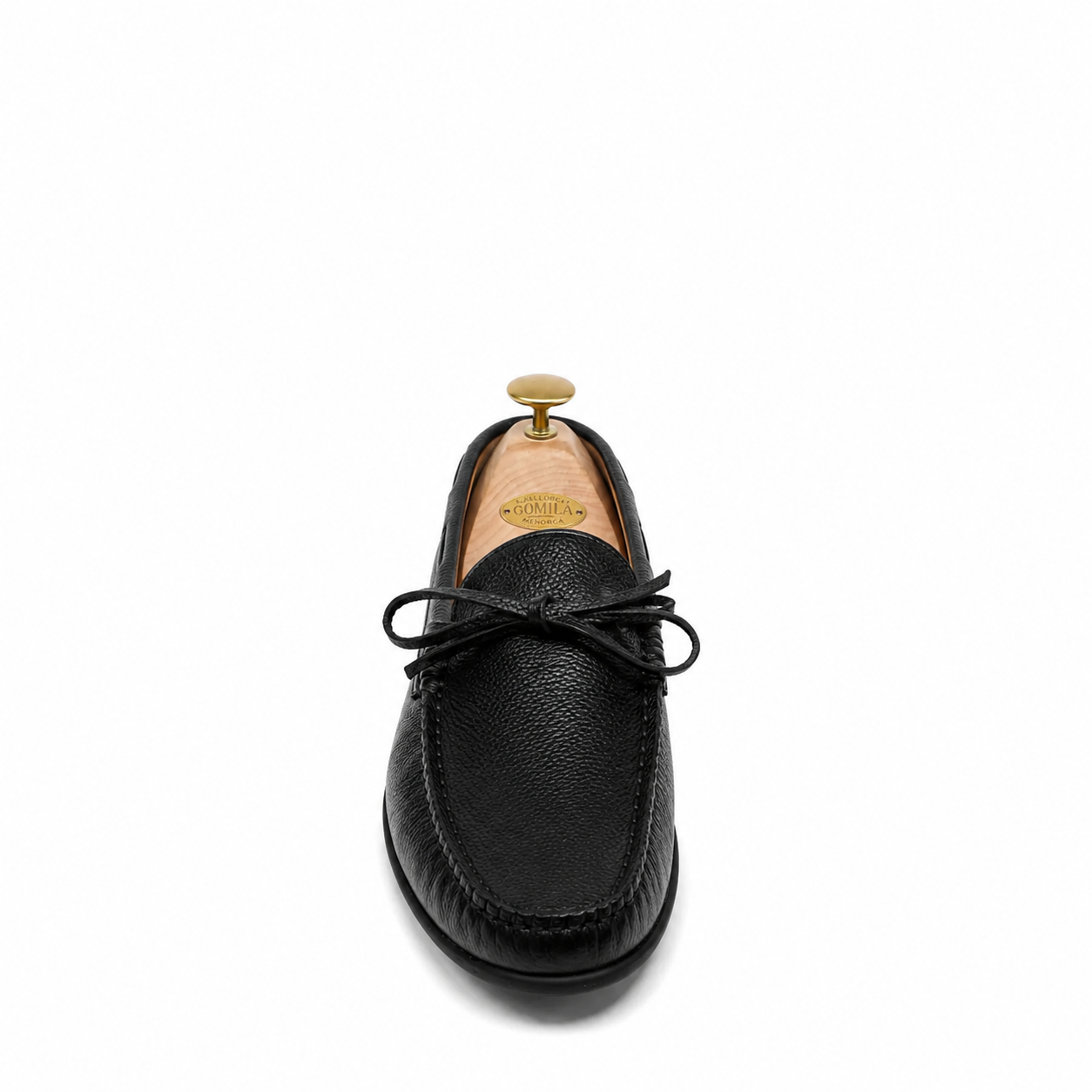 Solex - Men's Black Pebble Grain Leather Driver Shoe