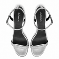 Emilia - Women's Silver Strapped Heels