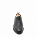 Tromso - Men's Black Pebble Grain Leather Wholecut Shoe