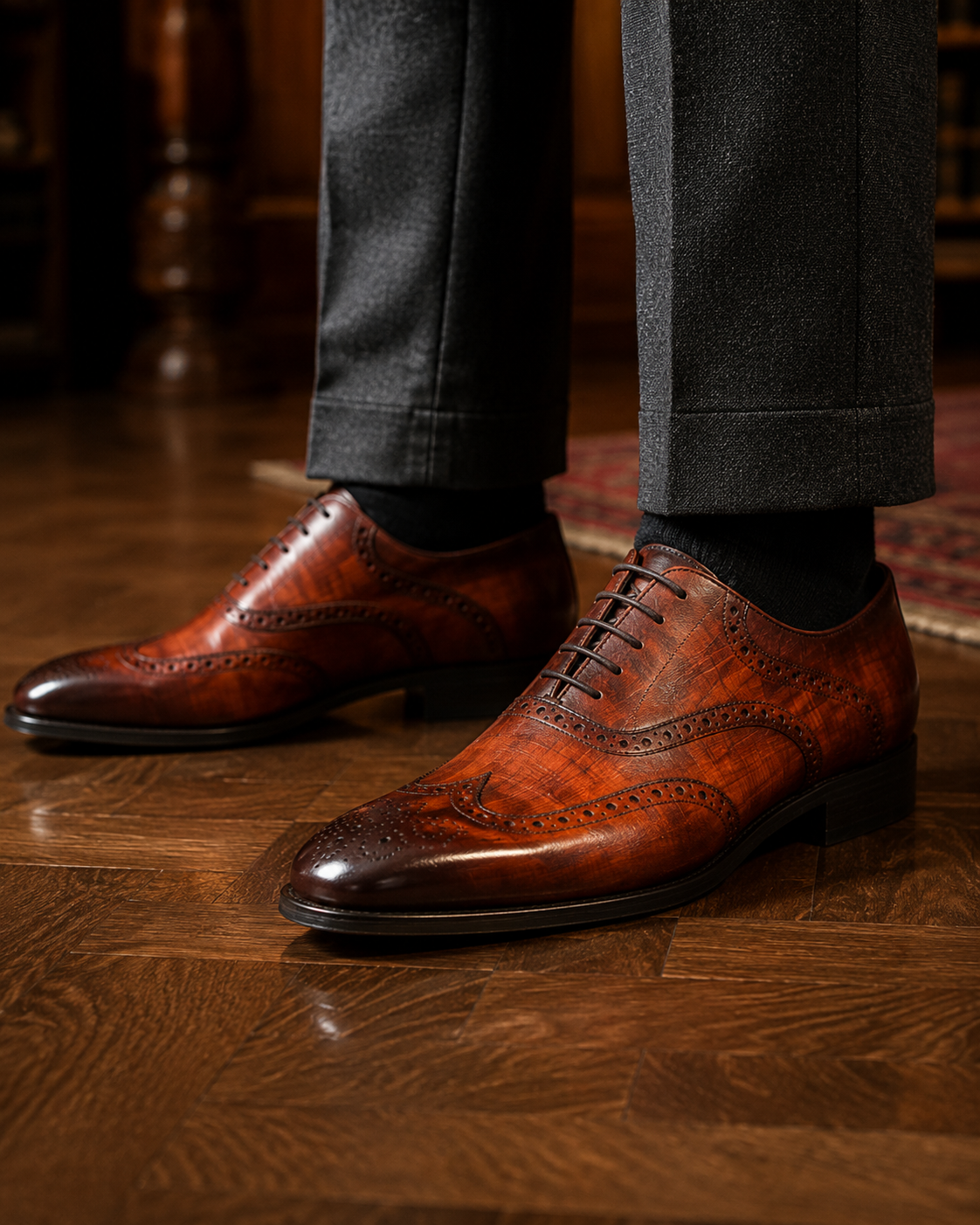 Altona - Men's Brown Patina Calf Leather Oxford Shoe
