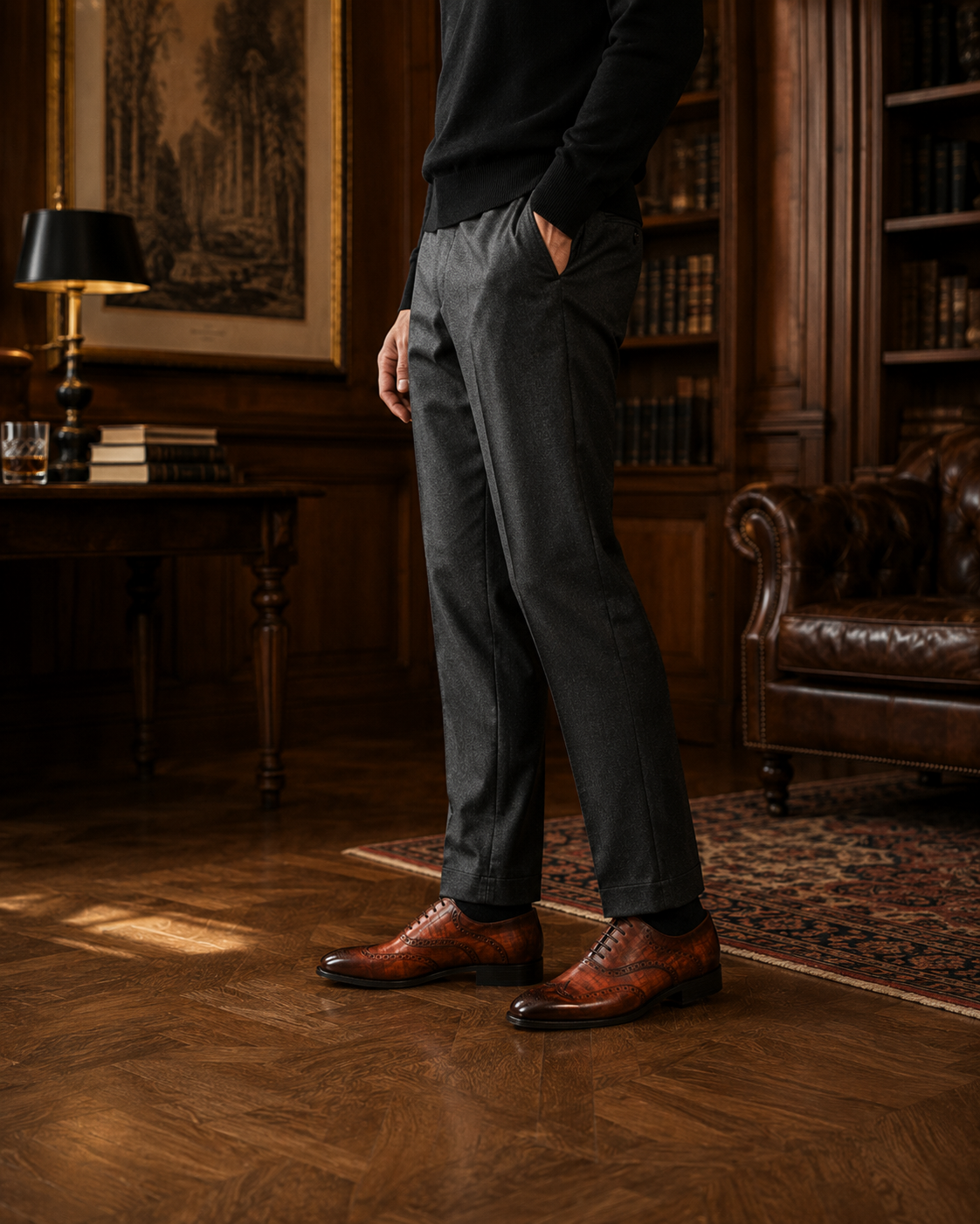 Altona - Men's Brown Patina Calf Leather Oxford Shoe