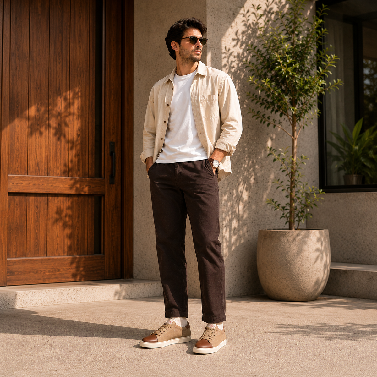 Leon - Men's Brown Sneaker