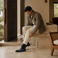 Miho - Men's Burnish Blue Calf Leather Chelsea Boot