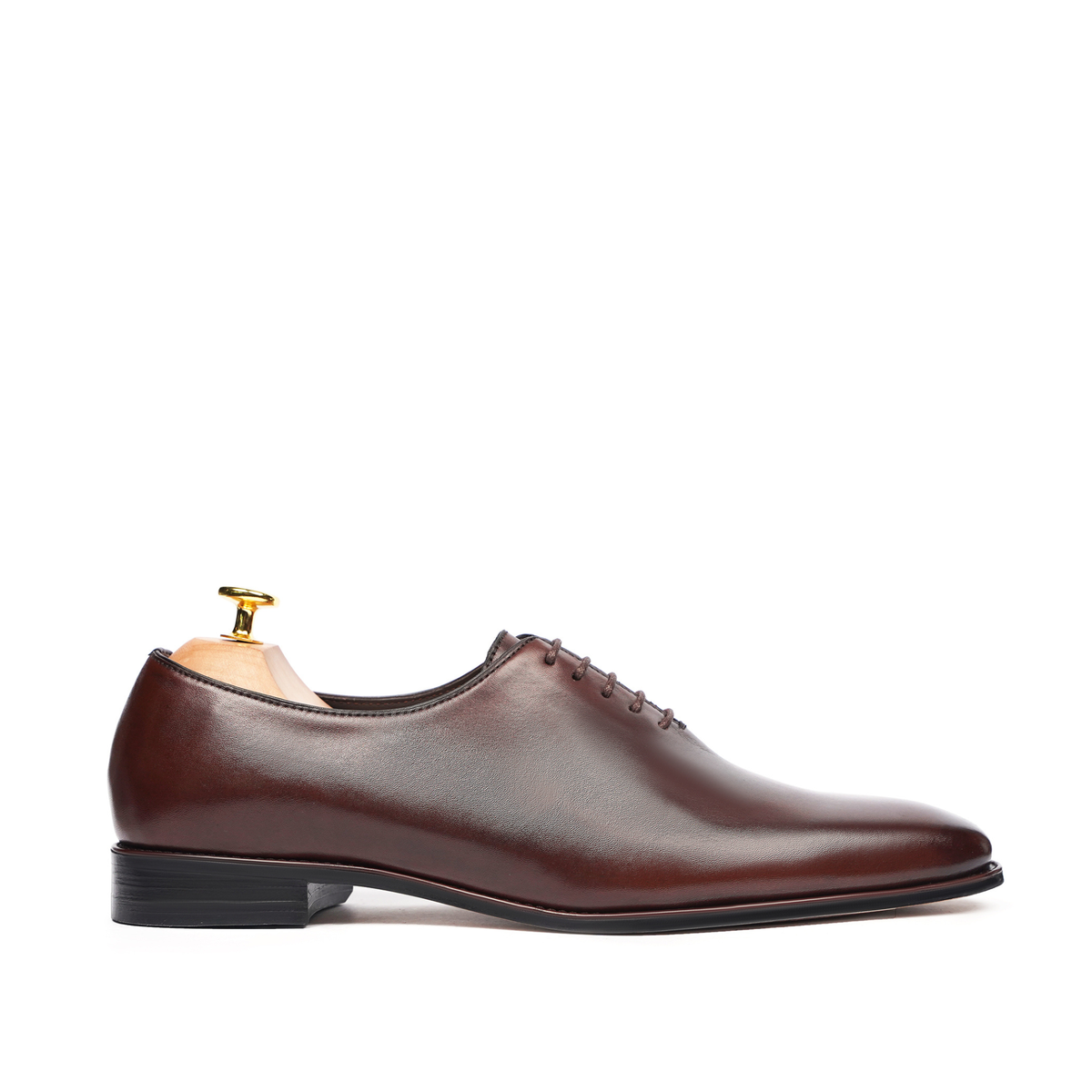Chicky - Men's Dark Brown Calf Leather Wholecut Shoe