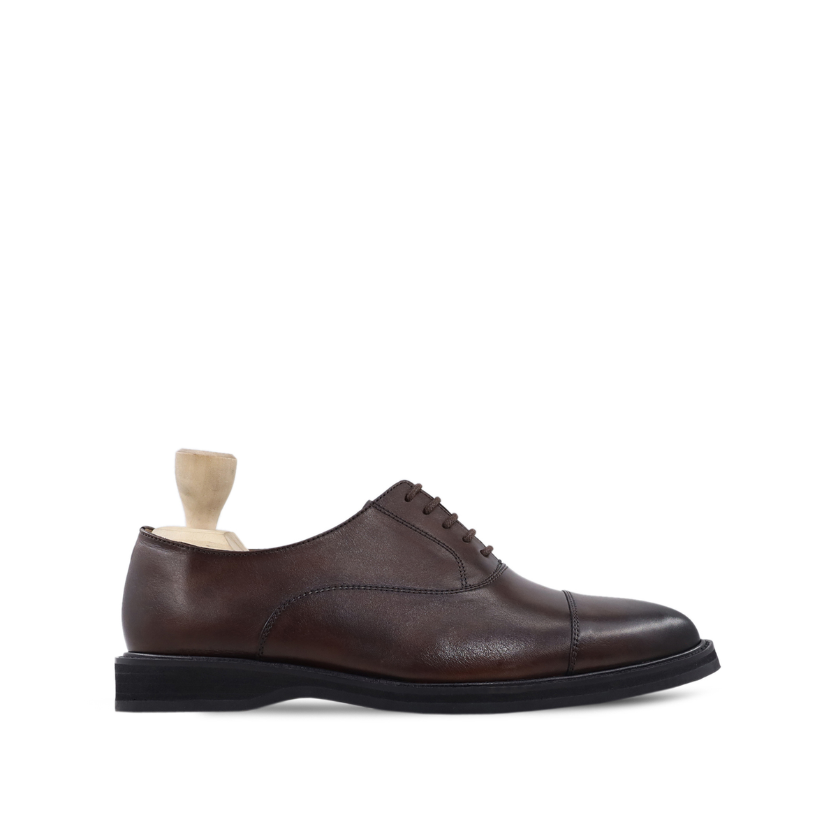 Chinita - Men's Dark Brown Calf Leather Oxford Shoe