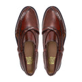 Chou - Men's Oxblood Patina Box Leather High Shine Sandal