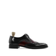 Cozmel - Men's Black and Oxblood Box Leather High Shine Derby Shoe
