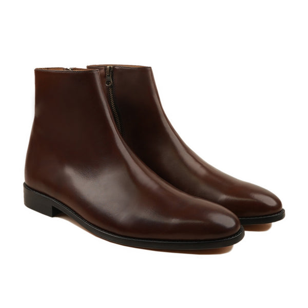 Heren - Men's Dark Brown Calf Leather Chelsea Boot