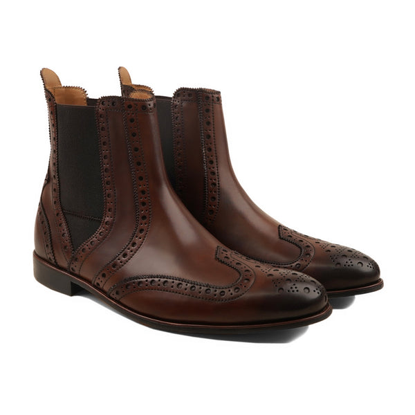 Rosel - Men's Dark Brown Calf Leather Chelsea Boot