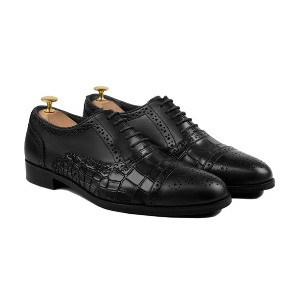 Diest - Men's Black Calf Leather Oxford Shoe