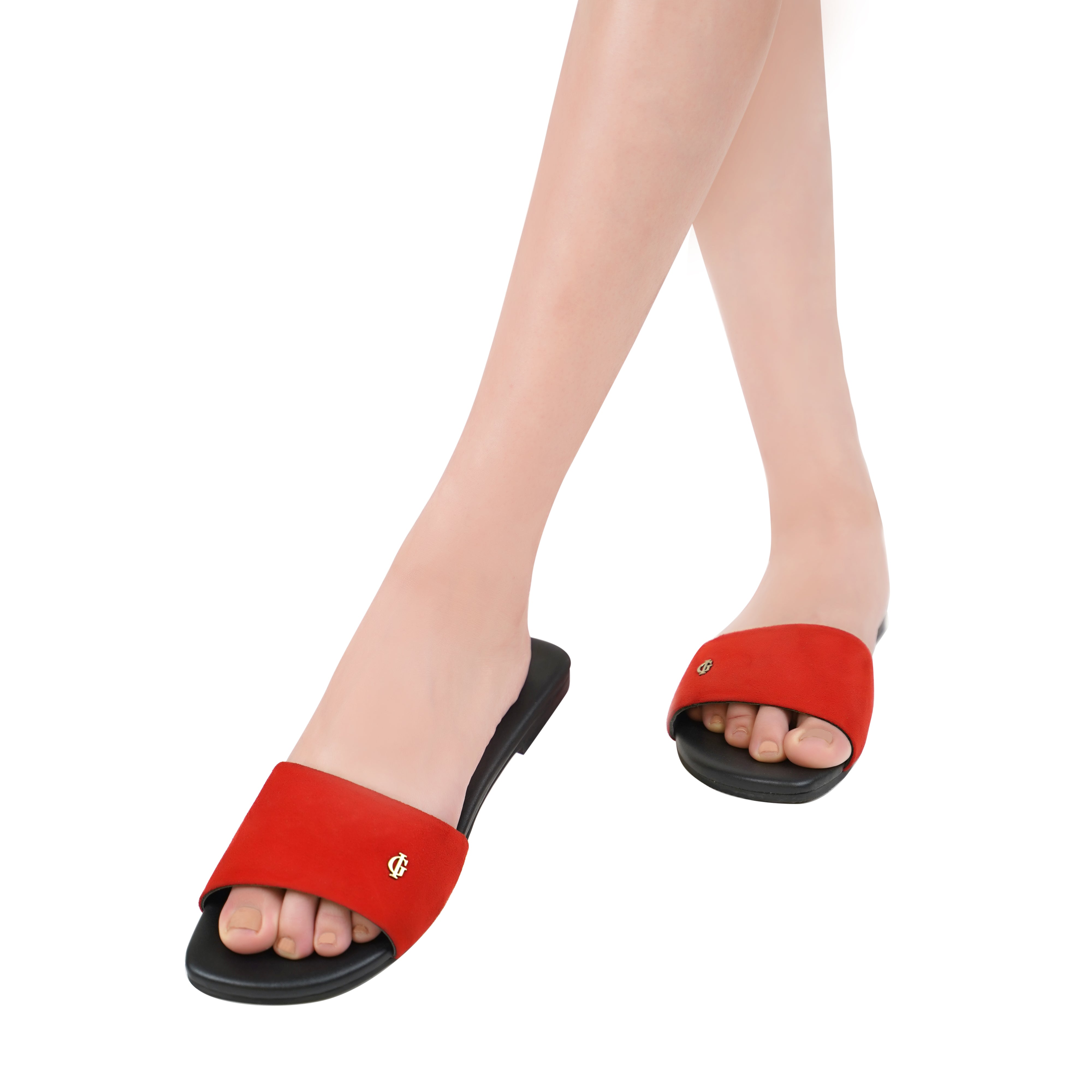 Abbie - Women's Red Slipper