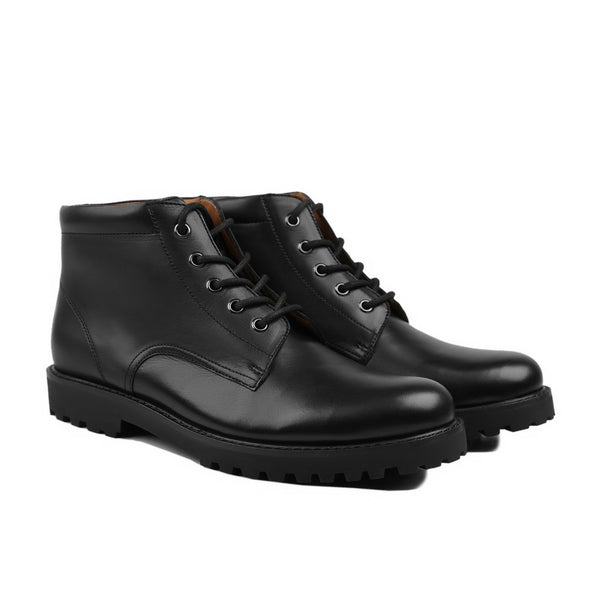 Edinet - Men's  Black Calf Leather Boot