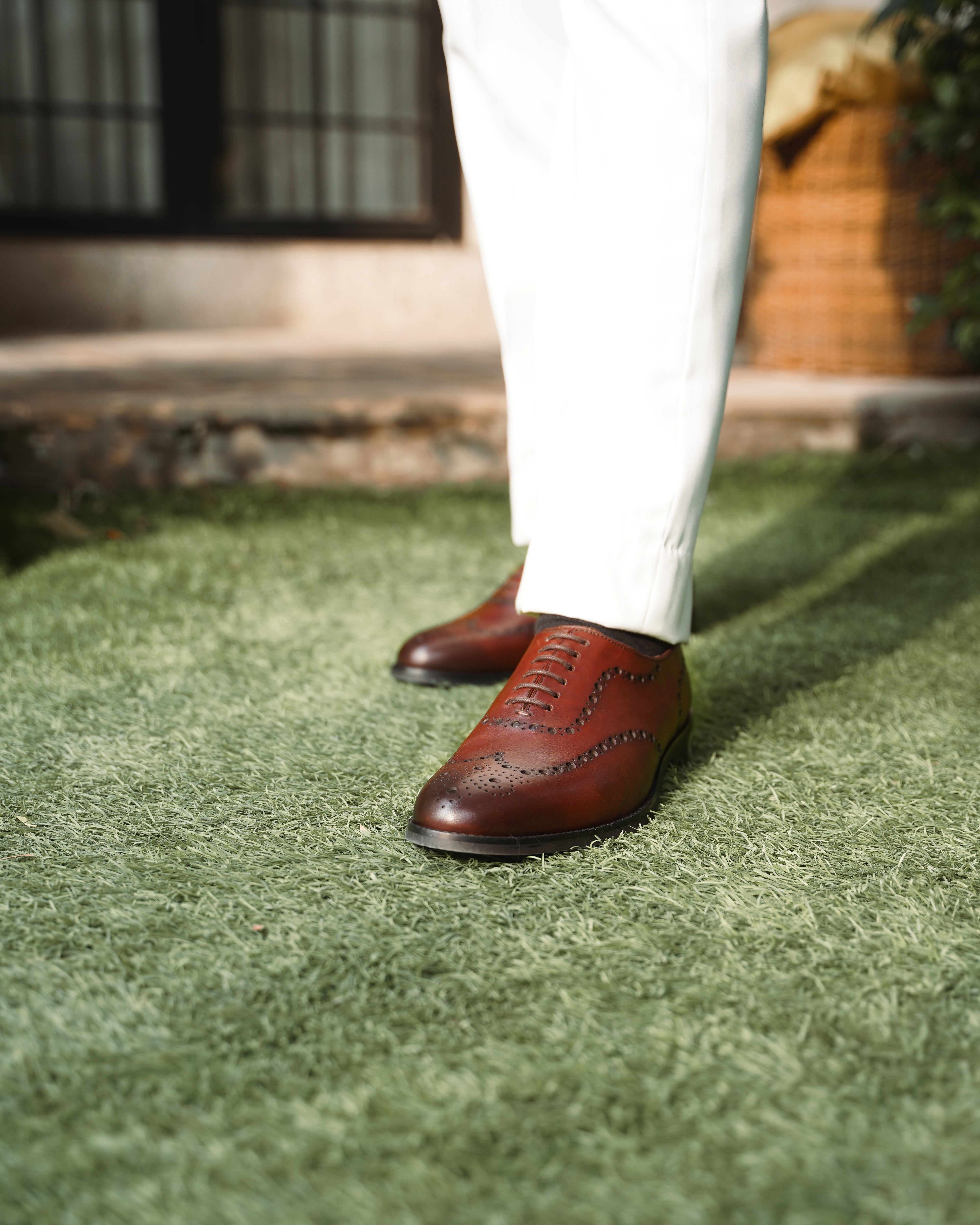 Bristol - Men's Oxblood Calf Leather Wholecut Shoe