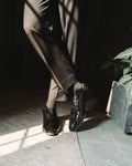 Sarat - Men's Black Patent Leather Wholecut Shoe