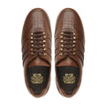 Kolding - Men's Dark Brown Pebble Grain Leather Jogger