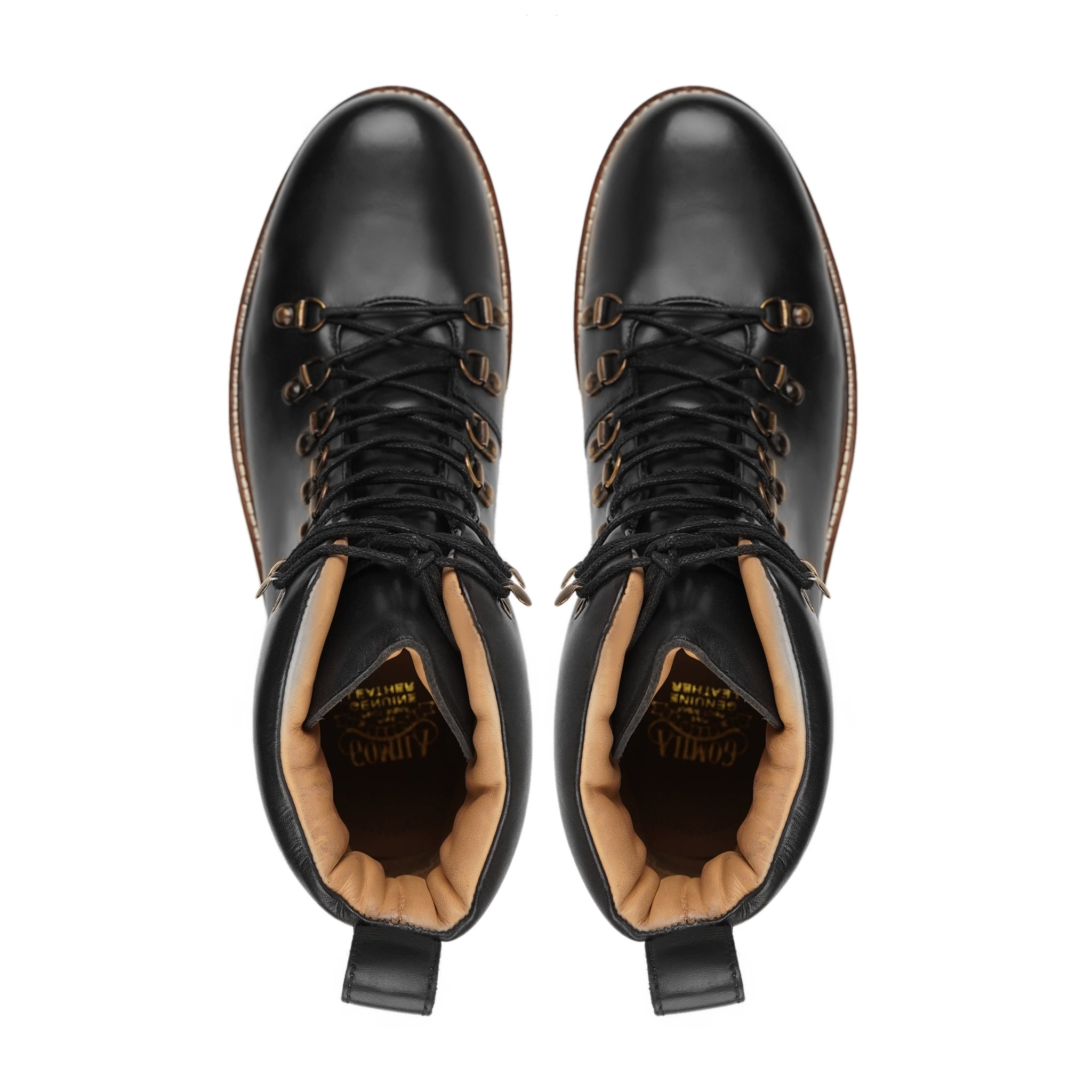 Kingston - Men's Black Calf Leather Boot