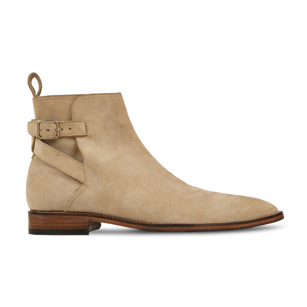 Cimisli - Men's Camel Kid Suede Jodhpur Boot