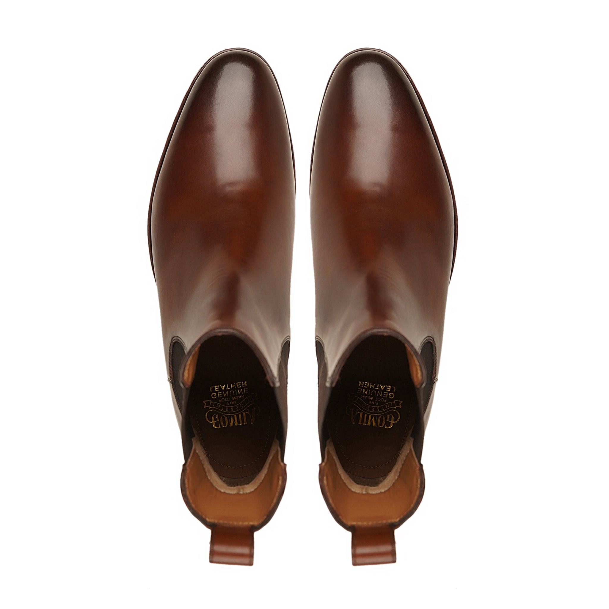 Rezio - Men's Reddish Brown Calf Leather Chelsea Boot