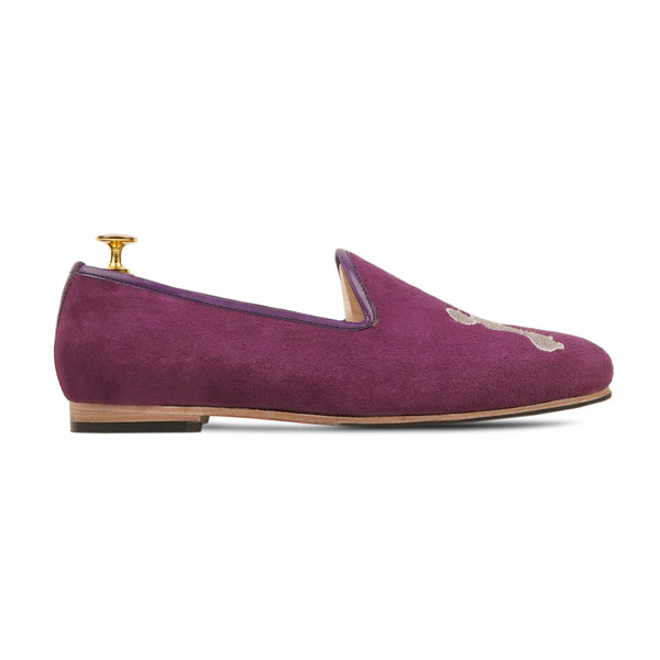 Vejle - Men's Purple Kid Suede Loafer