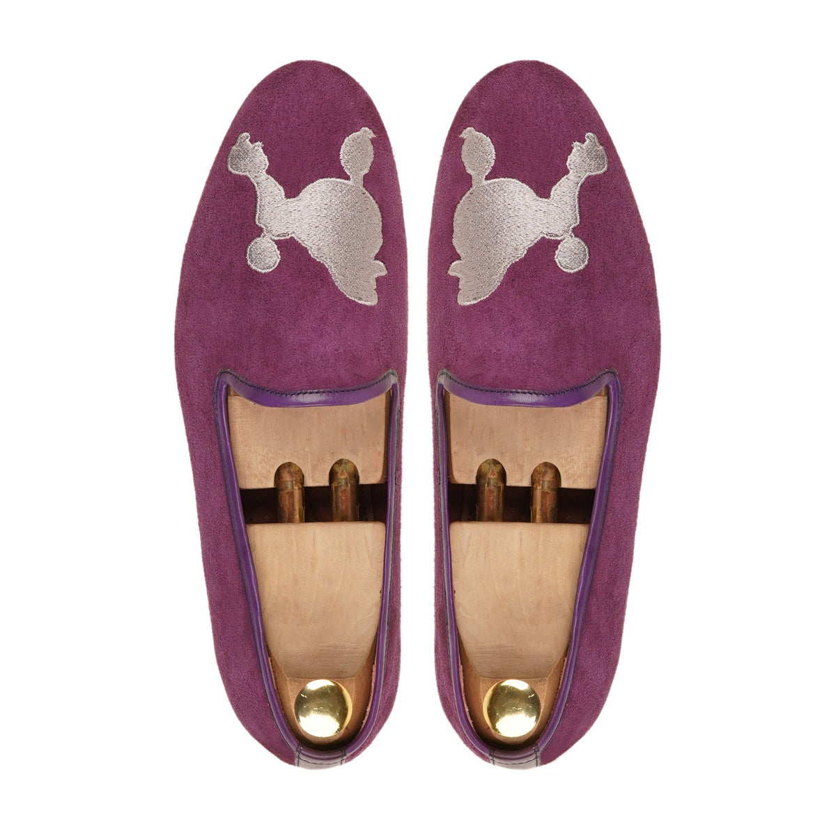 Vejle - Men's Purple Kid Suede Loafer