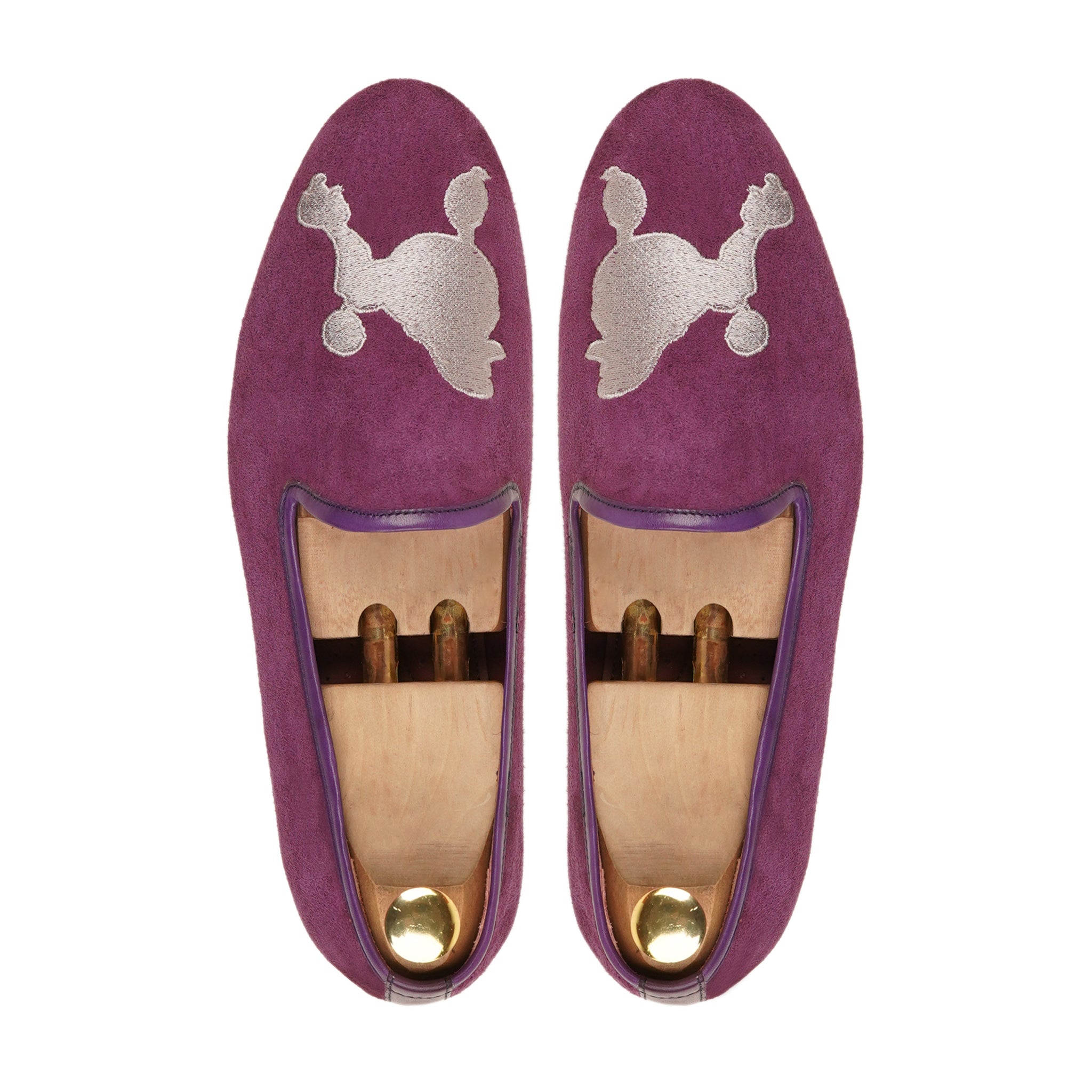 Vejle - Men's Purple Kid Suede Loafer