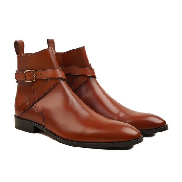 Hiroko - Men's Brown Calf Leather jodhpur Boot