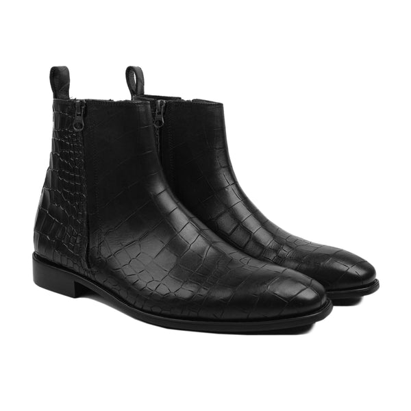 Mersch - Men's Black Calf Leather Chelsea Boot
