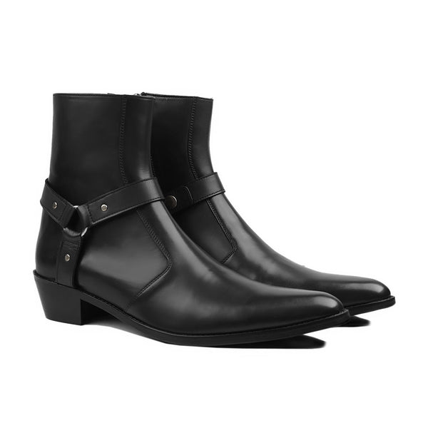 Podle - Men's Black Calf Leather Jodhpur Boot