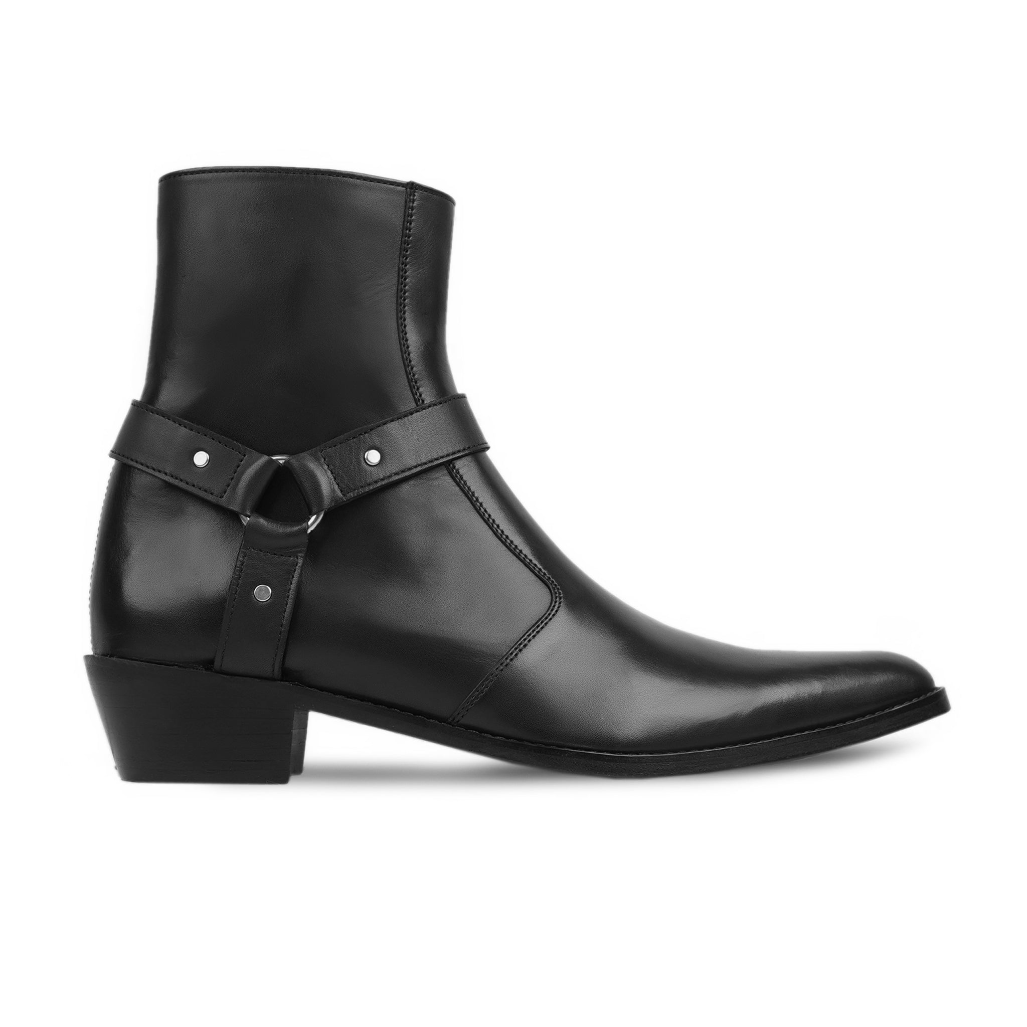 Podle - Men's Black Calf Leather Jodhpur Boot