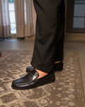 Fronzay - Men's Black Calf Leather Loafer