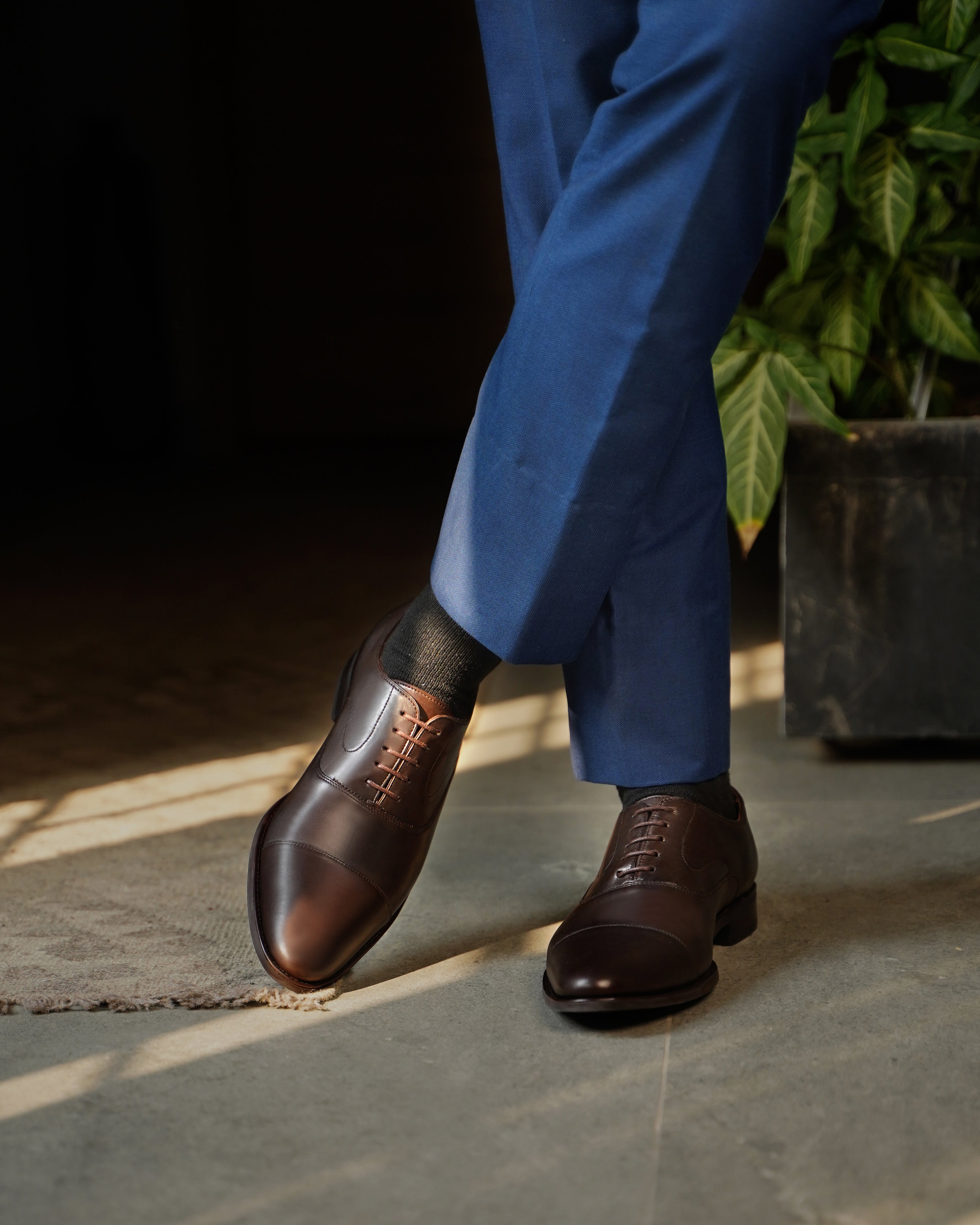 Wickford - Men's Dark Brown Calf Leather Oxford Shoe