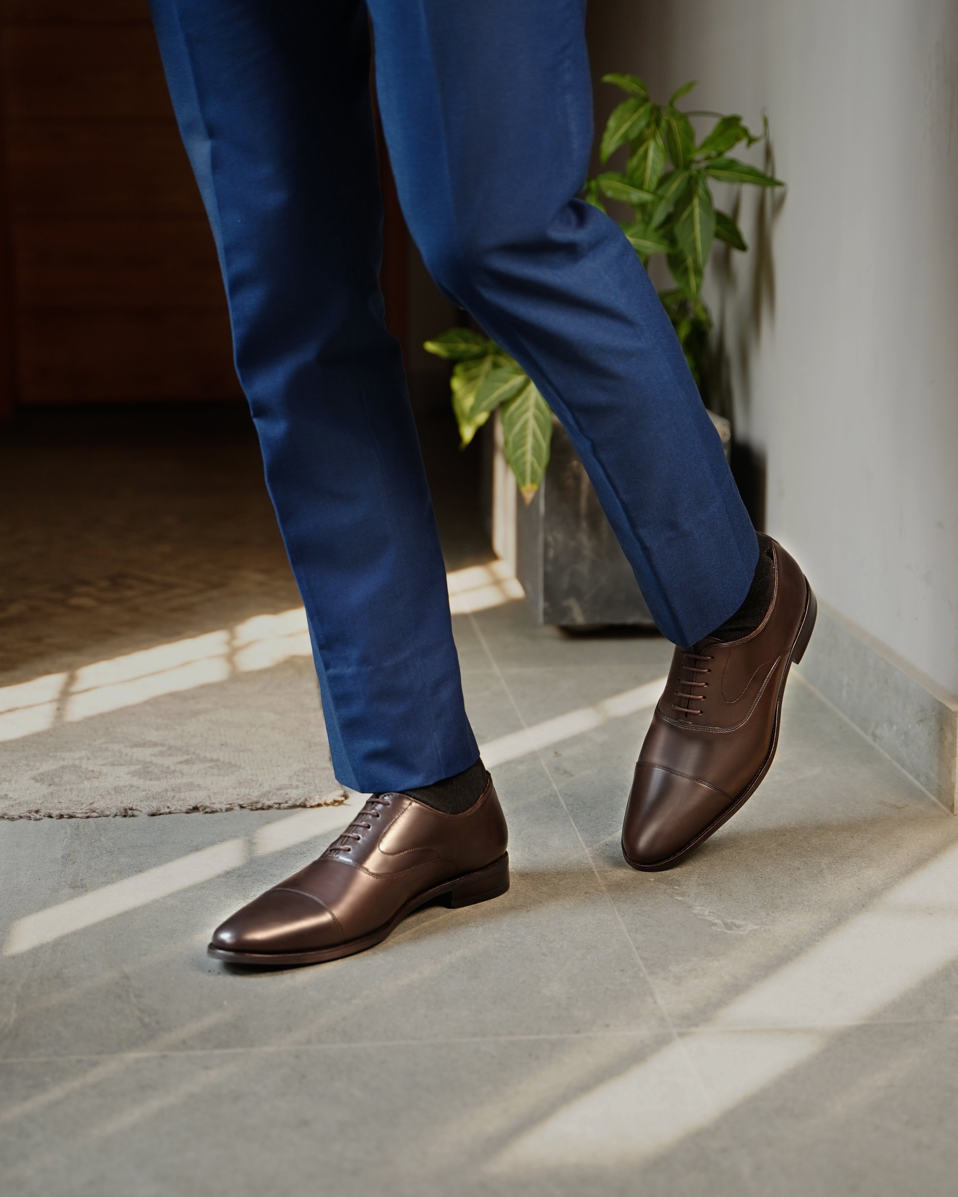 Wickford - Men's Dark Brown Calf Leather Oxford Shoe