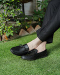 Zamasu - Men's Black Calf Leather Loafer Shoe