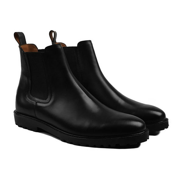 Saburo - Men's Black Calf Leather Chelsea Boot