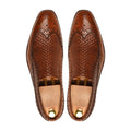 Richardson - Men's Brown Calf and Hand Woven Calf Leather Loafer