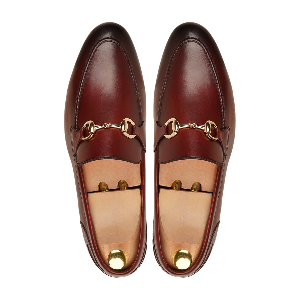 Lewisville - Men's Burnished Oxblood Calf Leather Loafer