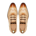 Edison - Men's Burnished Beige Calf Leather Oxford Shoe