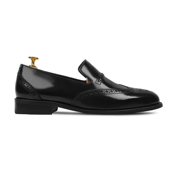 Cuprion - Men's Black Box Leather High Shine Loafer