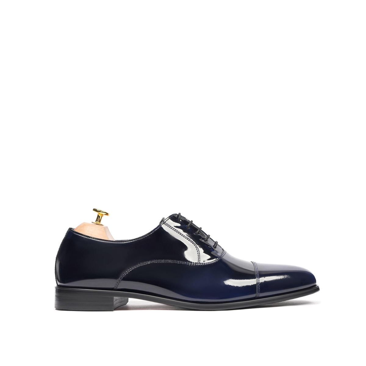Damaso - Men's Blue Patent Leather Oxford Shoe