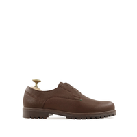 Demian - Men's Brown Pebble Grain Derby Shoe