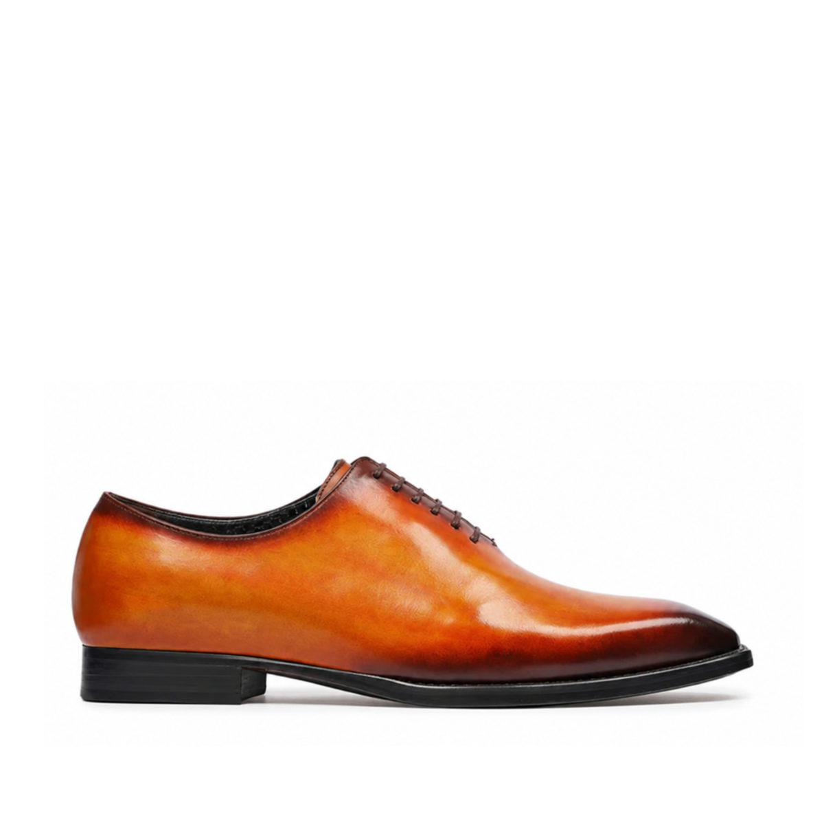 Dino - Men's Burnished Tan Patina Calf Leather Wholecut Shoe