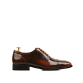 Drade - Men's Burnished Brown Box Leather High Shine Oxford Shoe