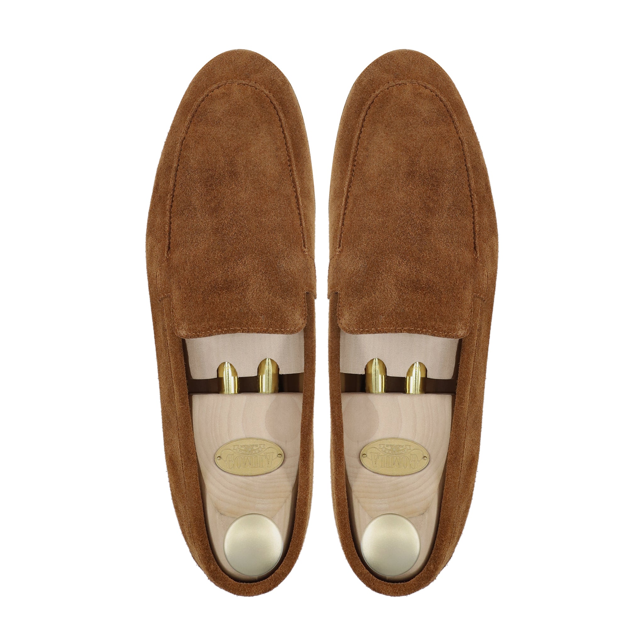 Elbert - Men's Cognac Kid Suede Loafer