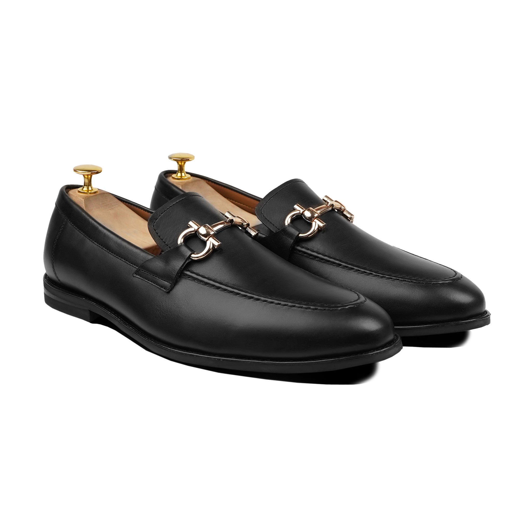 Essen - Men's Black Calf Leather Loafer