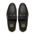 Evie - Men's Black Hand Woven Calf Leather Loafer