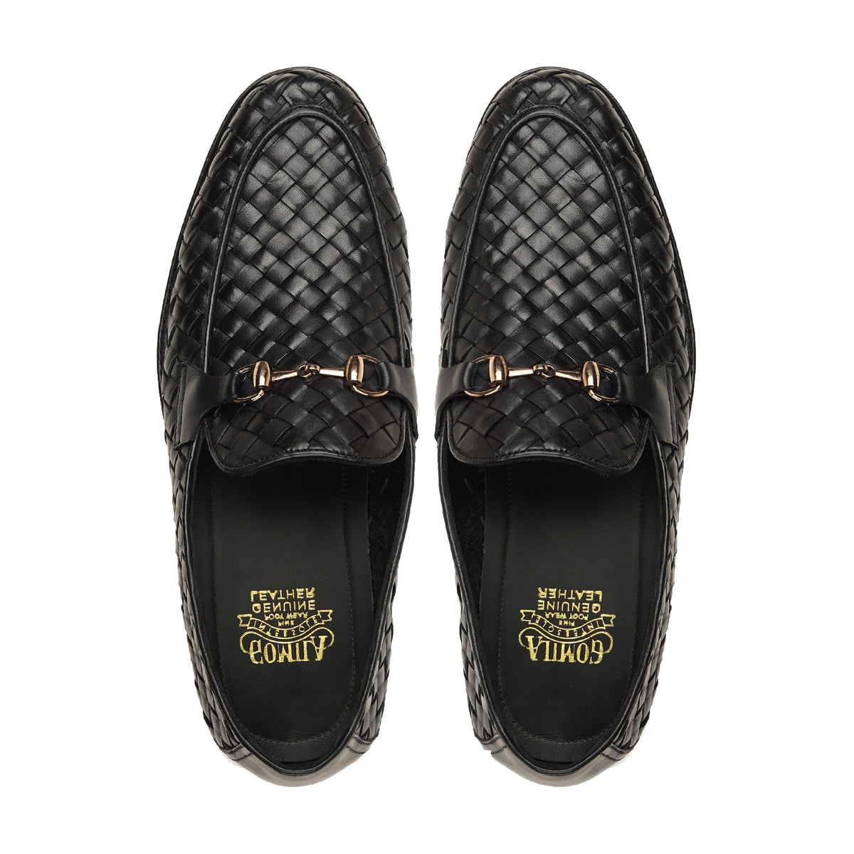 Evie - Men's Black Hand Woven Calf Leather Loafer