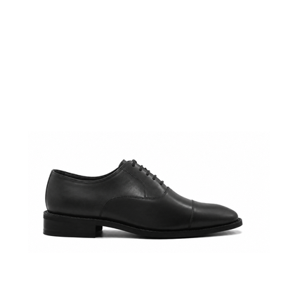 Ezio - Men's Black Calf Leather Oxford Shoe